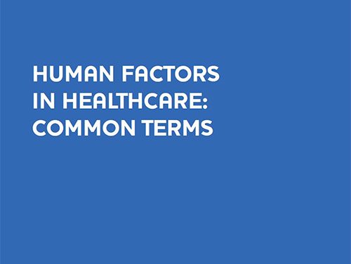 Human Factors in Healthcare: Common Terms