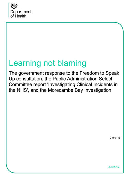 Learning not Blaming