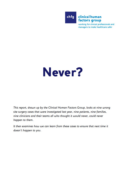 ‘Never?’ Report