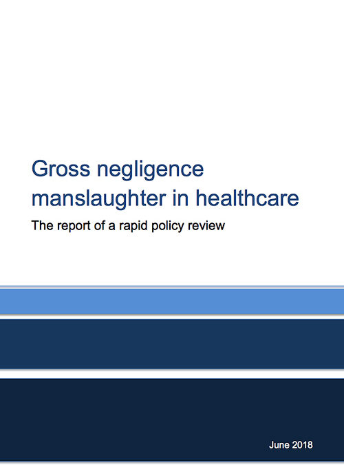 Williams Review into gross negligence manslaughter in healthcare