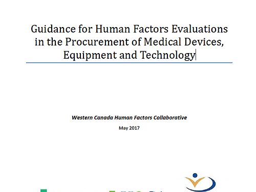 Guidance for Human Factors Evaluations in the Procurement of Medical Devices, Equipment and Technology
