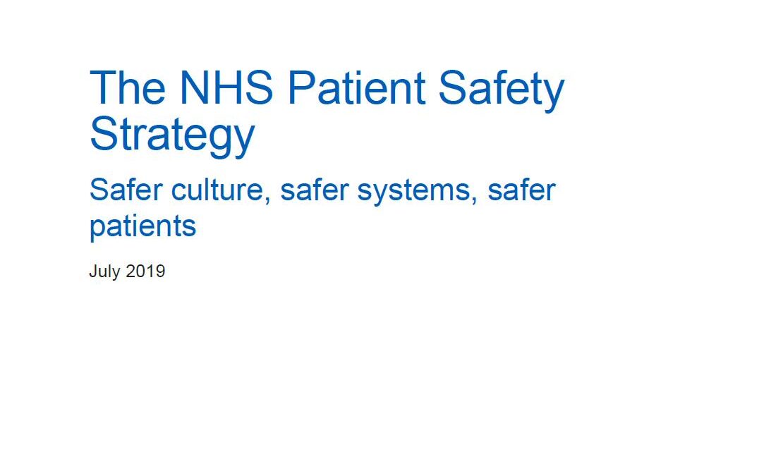 Patient Safety Strategy 2019