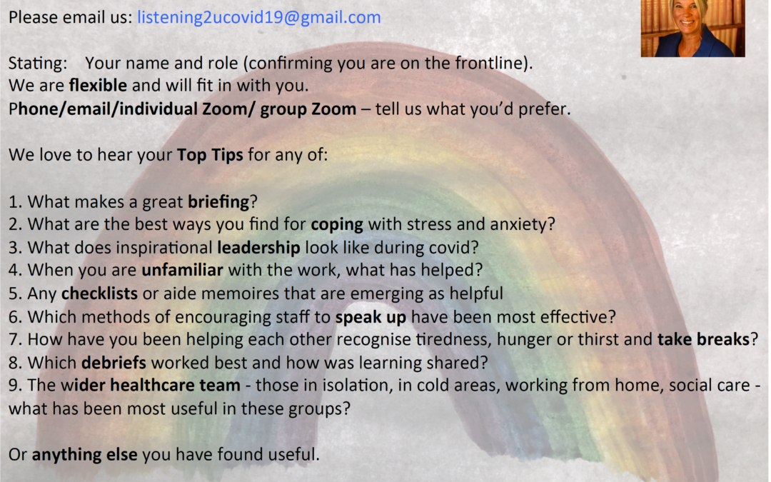 Listening to you during Covid 19