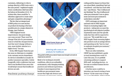 BMJ Article on the importance of design in procurement By Jane Feinmann