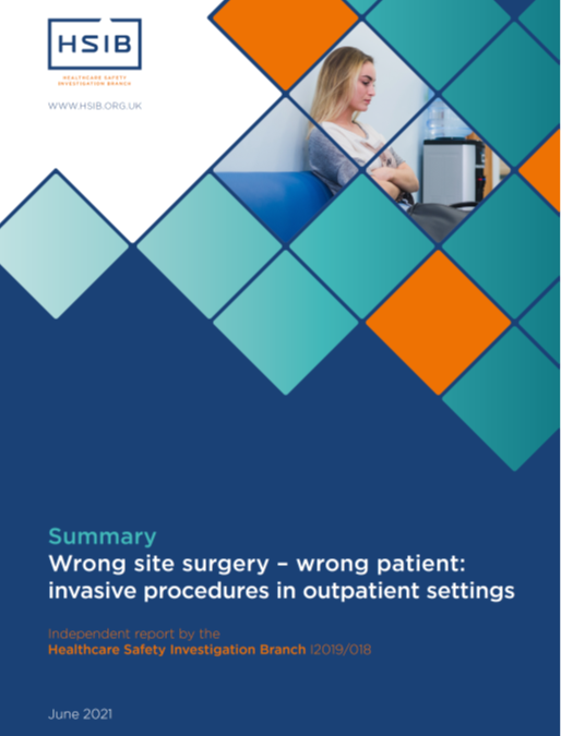 HSIB Report Wrong site surgery – Wrong patient