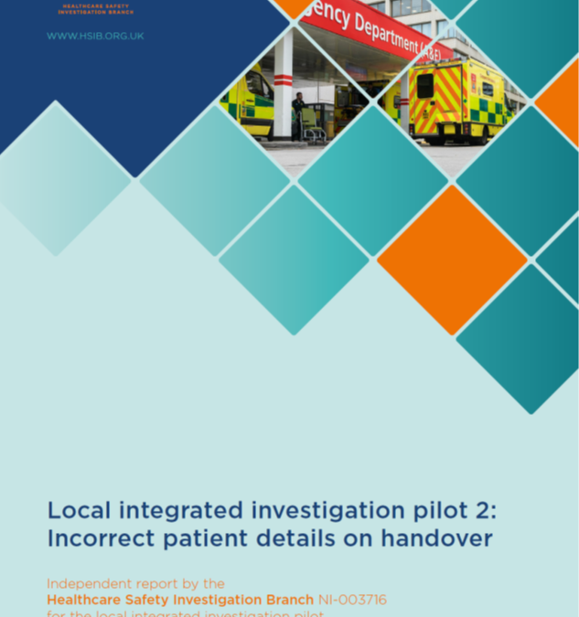 Incorrect patient details on handover notes