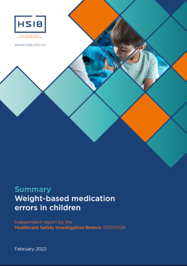 Weight-based medication errors in children