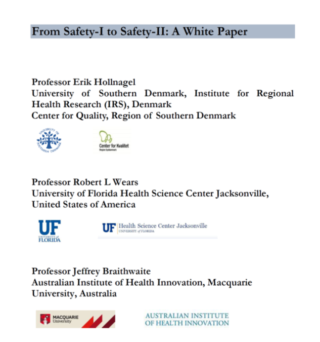 Safety 1 to Safety 2 White Paper
