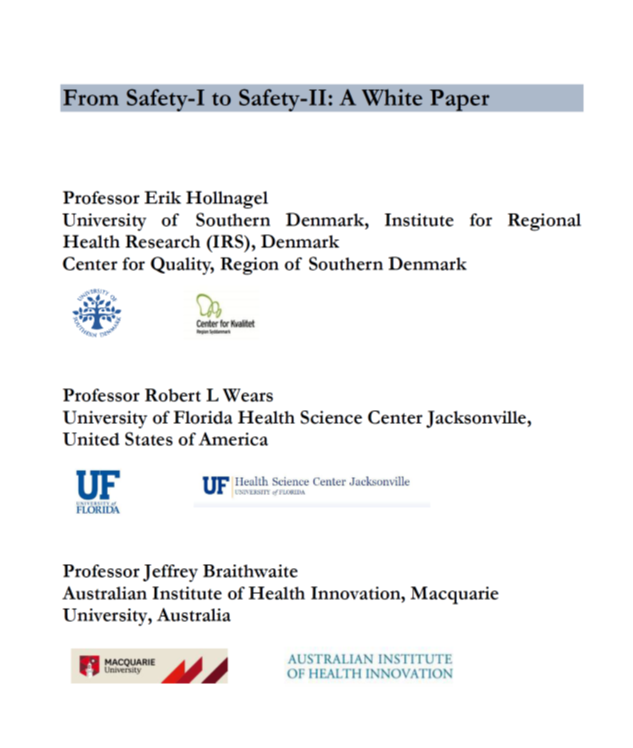 Safety 1 to Safety 2 White Paper