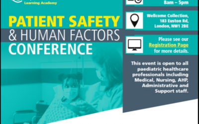 Patient Safety and Human Factors Conference in Paediatrics 16th March 2023 - London