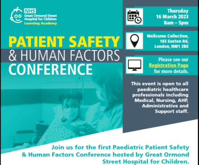 Patient Safety and Human Factors Conference in Paediatrics