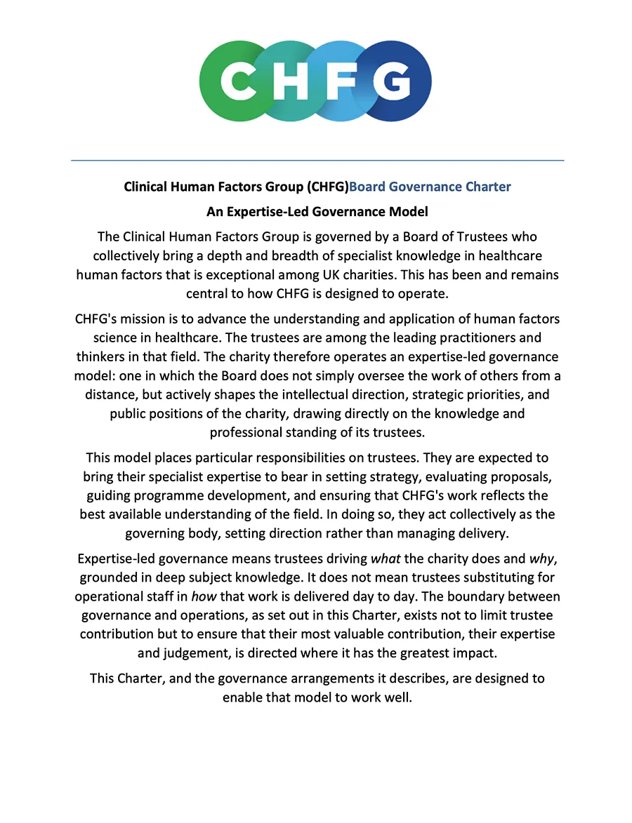 chfg board charter