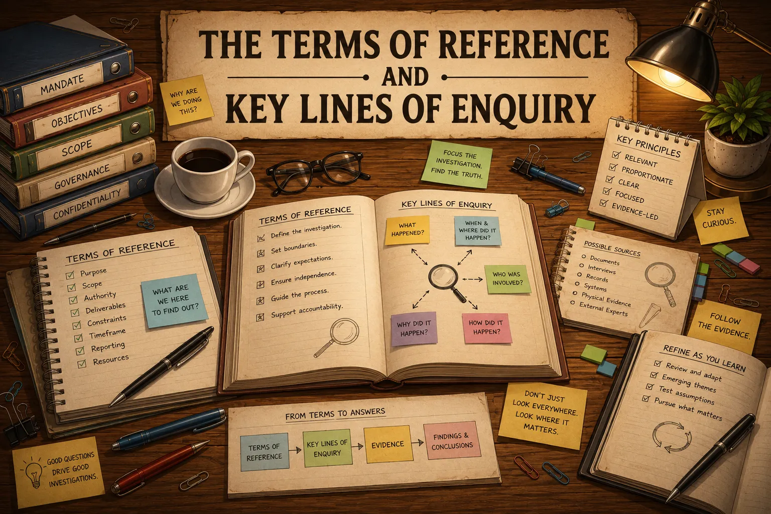 chfg invetsigative toolkit 2 - The Terms of Reference and Key Lines of Enquiry: Knowing Where You Are Going and How You Will Get There
